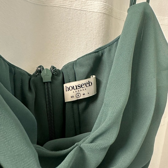 House of CB Teia Satin & Georgette Corset Midi dress. - Picture 5 of 5